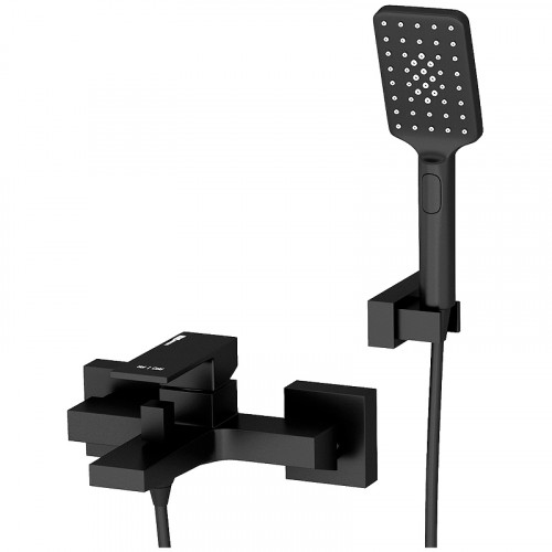 Смеситель для ванны WasserKRAFT Abens 2001 Чёрный матовый на стену