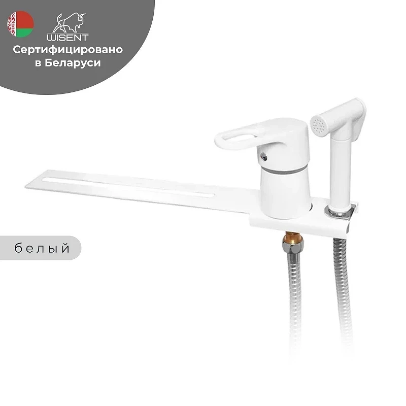 Гигиенический душ со смесителем Wisent W5221W цвет Белый