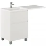 Тумба с раковиной Creto Cafor 120 L 19-W120L Белый глянец МДФ / ЛДСП