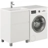 Тумба с раковиной Creto Cafor 120 L 19-W120L Белый глянец МДФ / ЛДСП