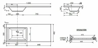 Тумба с раковиной Creto Cafor 120 L 19-W120L Белый глянец МДФ / ЛДСП