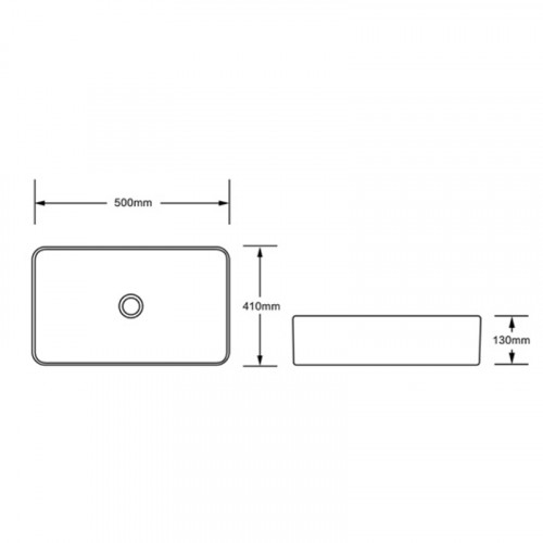 Раковина-чаша SantiLine 50 SL-1051BG Бежевая матовая фаянс накладная