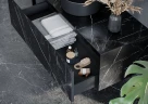 Тумба под раковину Sancos Stone 120 ST120NM подвесная Nero Marquina МДФ / ЛДСП