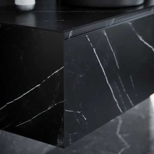 Тумба под раковину Sancos Stone 120 ST120NM подвесная Nero Marquina МДФ / ЛДСП