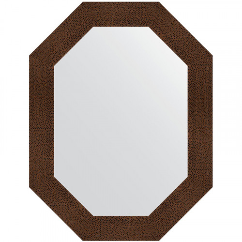 Зеркало Evoform Polygon 86х66 BY 7191 в багетной раме - Бронзовая лава 90 мм стекло