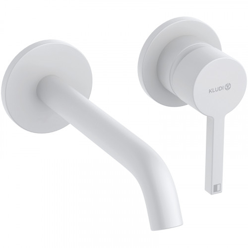 Смеситель для раковины Kludi Nova Fonte Pura 202445315 Белый матовый латунь встраиваемый