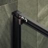 Душевая дверь Maybah Glass MGD-1277-6 1500x1950 раздвижная профиль Черный стекло прозрачное
