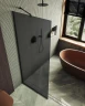 Душевая перегородка Maybah Glass MGD-699-6у 790х1950 в узком профиле Черный стекло графитовое матовое