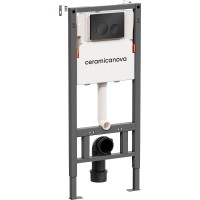 Инсталляция Ceramicanova Balance CN121001MB для унитаза с Черной матовой клавишей смыва пластик