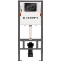 Инсталляция Ceramicanova Balance CN121001MB для унитаза с Черной матовой клавишей смыва пластик