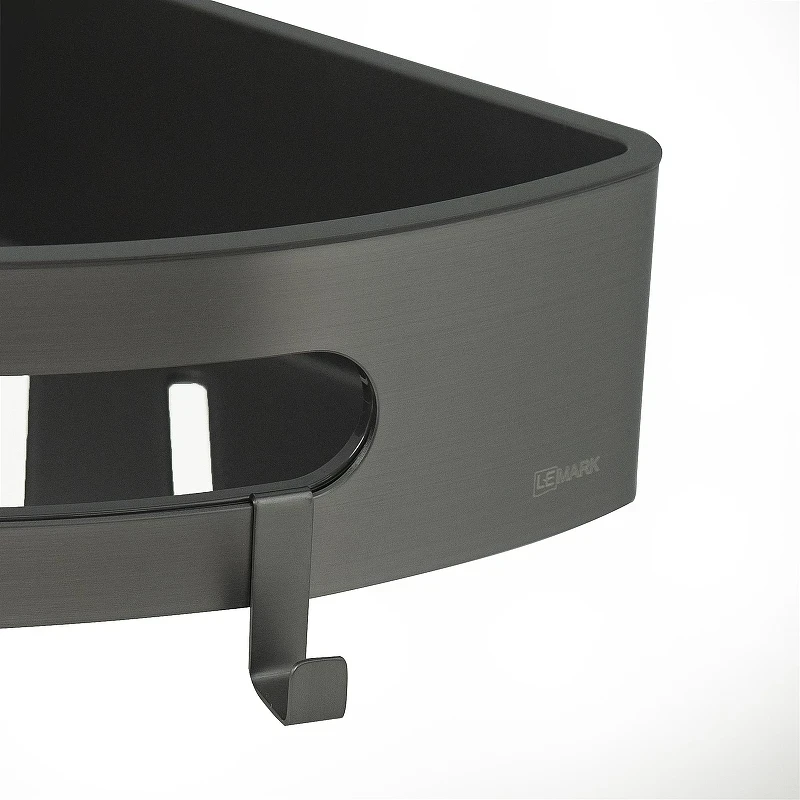 Металлическая полка Lemark Shelf Line 9776048 угловая цвет Графит