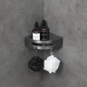 Металлическая полка Lemark Shelf Line 9776048 угловая цвет Графит