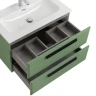 Тумба под раковину Cezares Eco-Cer-N 80 ECO-CER-N-800-2C-SO-PS-P подвесная Фисташковый Софт без ручек МДФ / ЛДСП