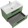 Тумба под раковину Cezares Eco-Cer-N 80 ECO-CER-N-800-2C-SO-PS-P подвесная Фисташковый Софт без ручек МДФ / ЛДСП
