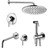 Комплект смесителей Paffoni Light KITZLIG011CR006 Хром латунь