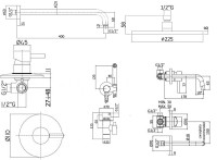 Комплект смесителей Paffoni Light KITZLIG011CR006 Хром латунь