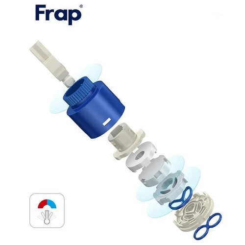 Смеситель для раковины Frap F10503-6 цвет Черный матовый