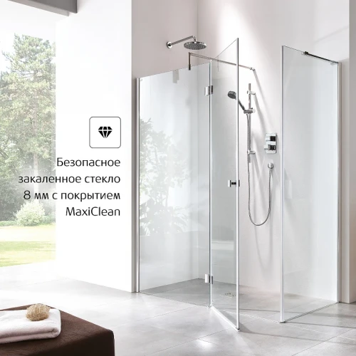 Душевая дверь Roca Metropolis 140 MP3414012M профиль Хром стекло прозрачное