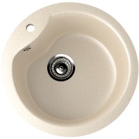 Кухонная мойка Ulgran Classic U-102-328 Бежевая искусственный камень (литьевой мрамор) встраиваемый