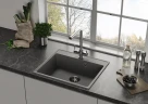 Кухонная мойка Ulgran Quartz Forte 580-06 Трюфель искусственный камень (литьевой мрамор) встраиваемый