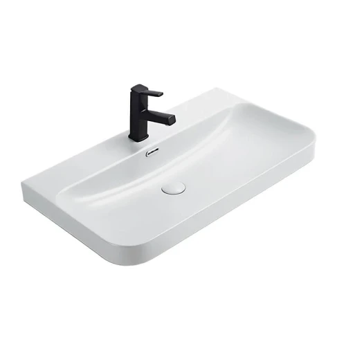 Тумба с раковиной Comforty Мадрид 80 00-00021782 подвесная цвет Серый шелк
