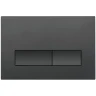 Комплект унитаза с инсталляцией Orange CI02-100W+APB244 с сиденьем Микролифт и Черной матовой клавишей смыва фарфор подвесной