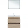 Тумба под раковину Aquanet Нота New 75 334198 подвесная Дуб светлый МДФ / ЛДСП