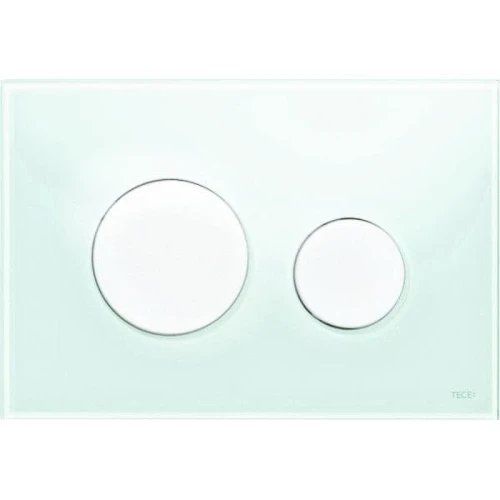 Кнопка смыва для инсталляции Tece Loop Glass 9240651 Зеленая Белая