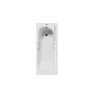 Чугунная ванна Vinsent Veron Concept 150x70 VCO1507042H/VH0012BR цвет Белый с квадратными бронзовыми ручками