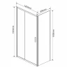 Душевой уголок Vincea Garda 120x90 VSR-1G9012CLG профиль Брашированное золото стекло прозрачное