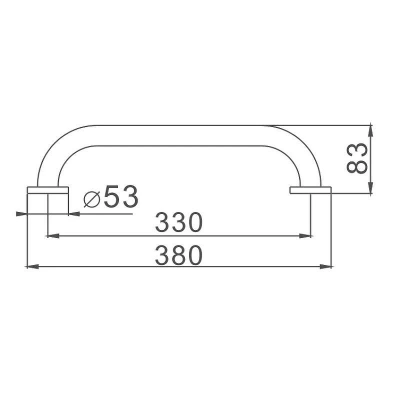 Поручень D-Lin D202101 цвет Хром