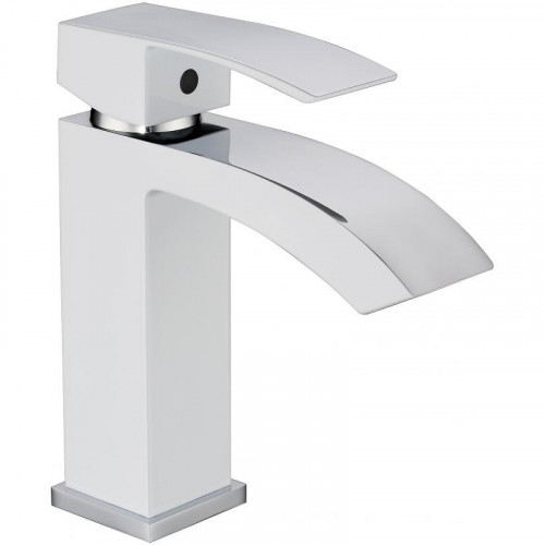 Смеситель для раковины Grocenberg GB2007WC Белый Хром