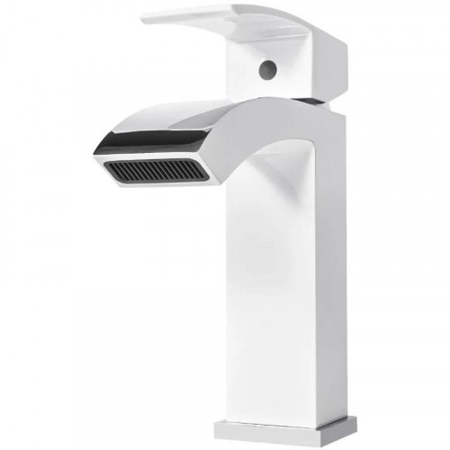 Смеситель для раковины Grocenberg GB2007WC Белый Хром