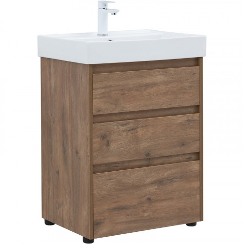 Тумба под раковину Aquanet Nova Lite 60 302471 Дуб рустикальный МДФ / ЛДСП