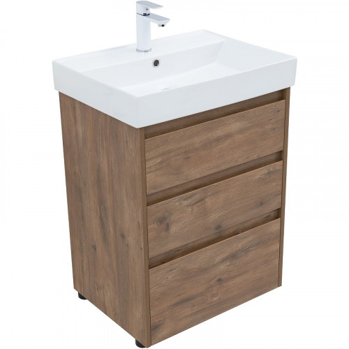 Тумба под раковину Aquanet Nova Lite 60 302471 Дуб рустикальный МДФ / ЛДСП