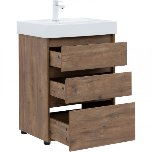 Тумба под раковину Aquanet Nova Lite 60 302471 Дуб рустикальный МДФ / ЛДСП