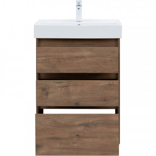 Тумба под раковину Aquanet Nova Lite 60 302471 Дуб рустикальный МДФ / ЛДСП