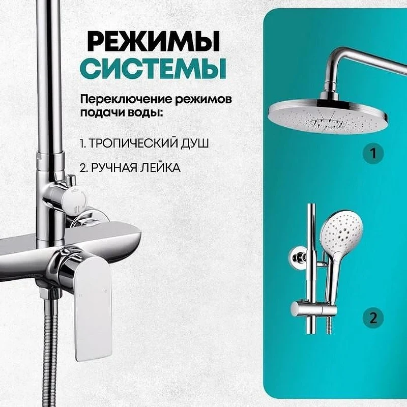 Душевая система Grocenberg GB7095CR Хром