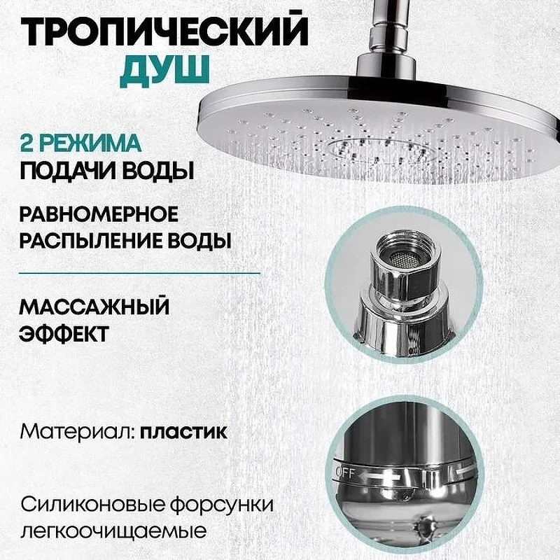 Душевая система Grocenberg GB7095CR Хром