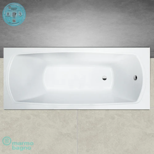 Ванна из литьевого мрамора Marmo Bagno Элза 170x75 MB-Э170-75 без гидромассажа