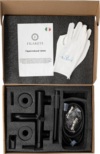 Смеситель для ванны FILARETE Roun FL2120BL цвет Черный матовый