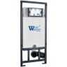 Унитаз с инсталляцией Ceramicanova Vogue CN4008T + WeltWasser WW Marberg 507 10000005949+10000005952 с сиденьем Микролифт с клавишей смыва Хром глянцевый