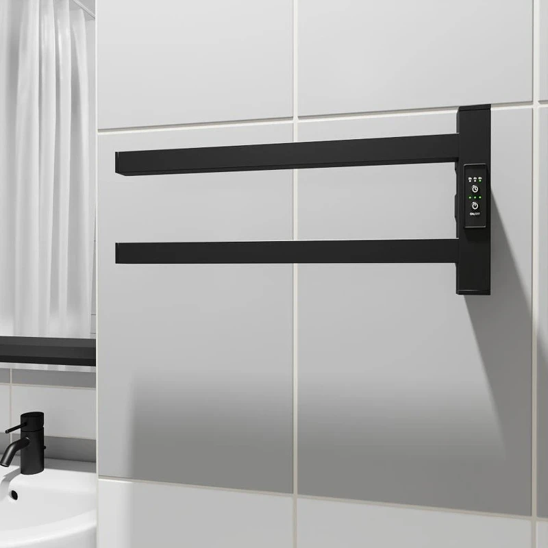 Электрический полотенцесушитель Маргроид Cook профильный 1.95 x 4.05 Cook-1840-1081-9005R цвет Черный матовый