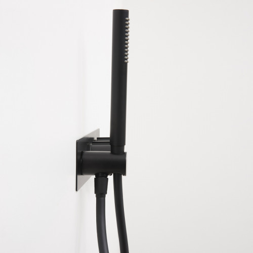 Смеситель для душа WasserKRAFT Elbe 7488 Thermo с термостатом Черный латунь встраиваемый