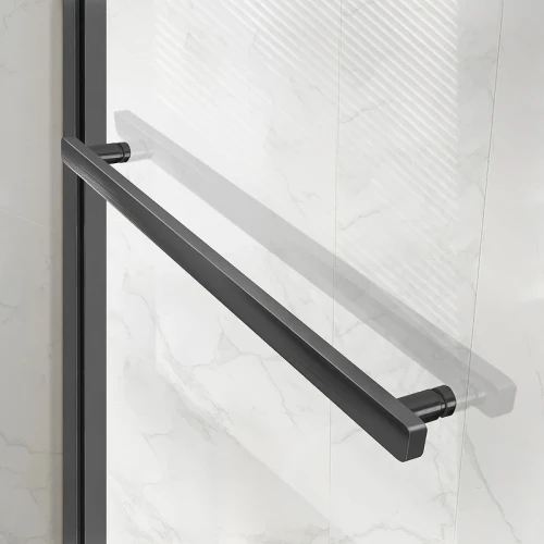 Душевой уголок Vincea Slim Soft 150x100 VSR-1SS1015CLGM профиль Вороненая сталь стекло прозрачное