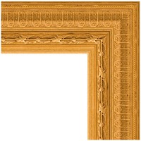 Зеркало Evoform Exclusive Floor 199х100 BY 6149 с фацетом в багетной раме - Сусальное золото 80 мм стекло