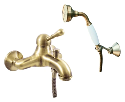 Смеситель для ванны Rav Slezak Labe Mosaz L454.5/2SM (L054.5/2SM) бронза на стену