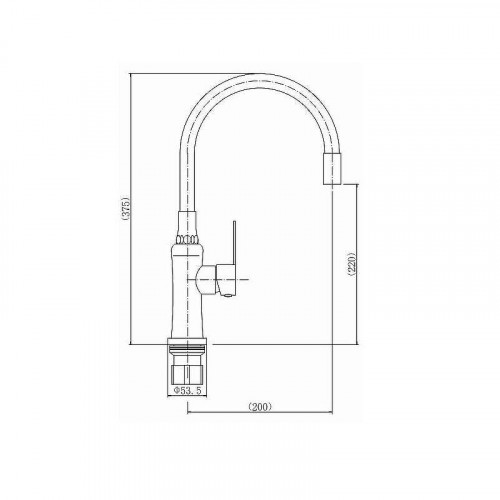 Смеситель для кухни Fashun A54801-8 цвет Сатин Белый