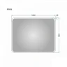 Зеркало Alavann Anna 100 ALV0014019 с подсветкой цвет Белый с сенсорным выключателем и подогревом