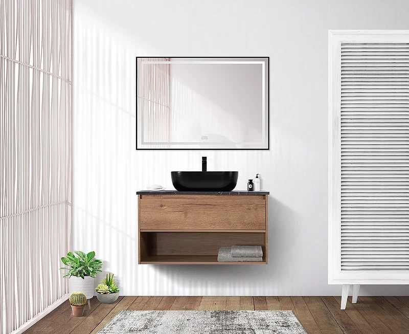 Тумба под раковину BelBagno Kraft 100 KRAFT-1000-1C-SO-RT подвесная Rovere Tabacco МДФ / ЛДСП